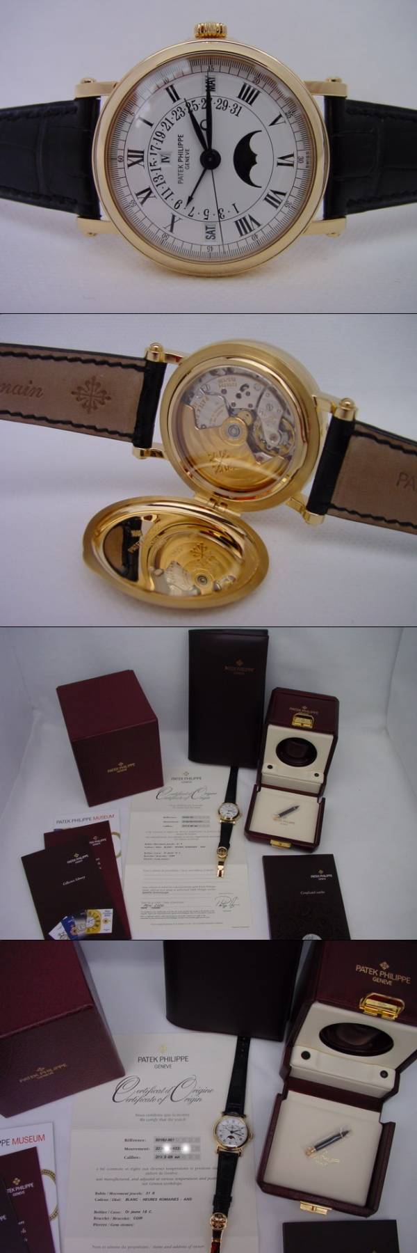 Patek Philippe 5059J Ewiger Kalender retrograd Sprungdeckelboden schönes Set